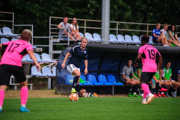 Kharkiv Ukraine Julho 2020 Jogo Futebol Feminino Zhilstroi Voshod Não — Fotografia de Stock
