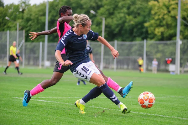 Kharkiv Ukraine Juli 2020 Frauenfußballspiel Zhilstroi Gegen Woschod Gibt Keine — Stockfoto