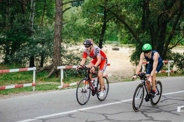 Kharkiv Ukraine August 2020 Triathlet Auf Rennrad Beim Ironman Rennradsportler — Stockfoto