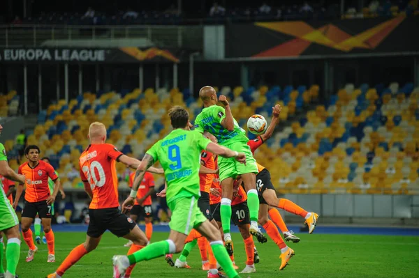 Kharkiv Ukraine August 2020 Action Football Match League Europa Shakhtar — Stock Photo, Image