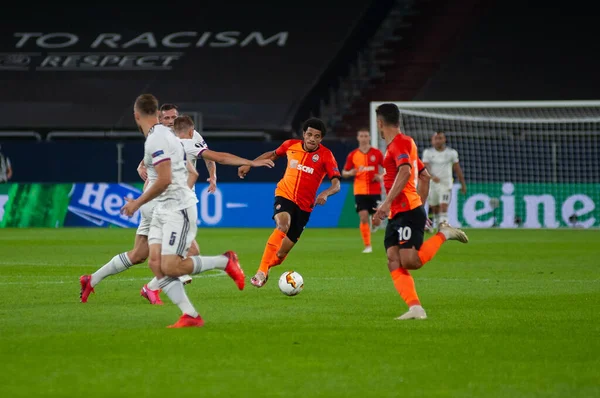 Gelsenkirchen Germany August 2020 Taison Action Football Match League Europa — 图库照片