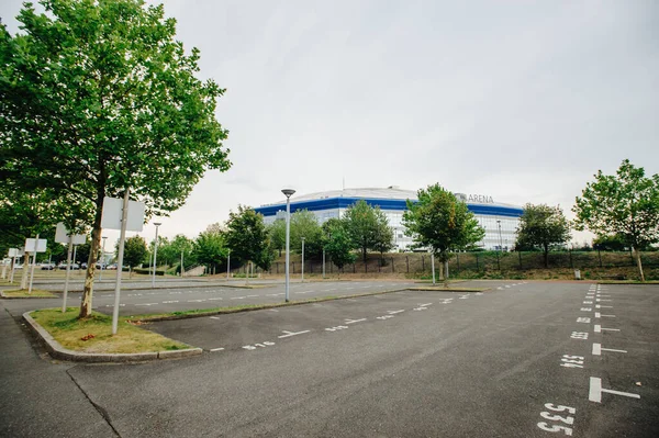 Gelsenkirchen Duitsland Augustus 2020 Ventils Arena Schalke Stadion Voor Wedstrijd — Stockfoto