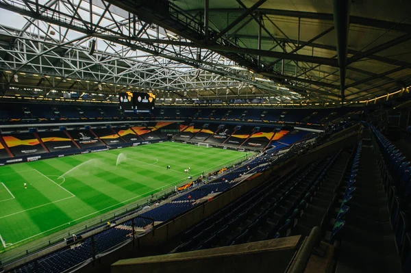 Gelsenkirchen Allemagne Août 2020 Stade Ventils Arena Schalke Avant Match — Photo