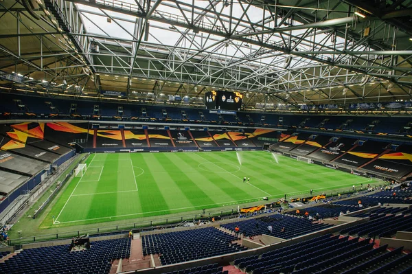 Gelsenkirchen Allemagne Août 2020 Stade Ventils Arena Schalke Avant Match — Photo