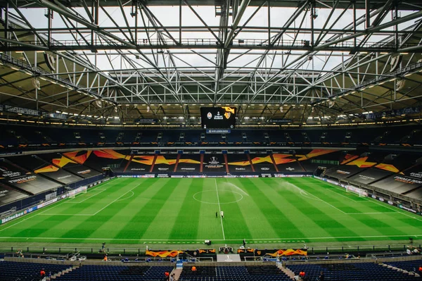 Gelsenkirchen Allemagne Août 2020 Stade Ventils Arena Schalke Avant Match — Photo