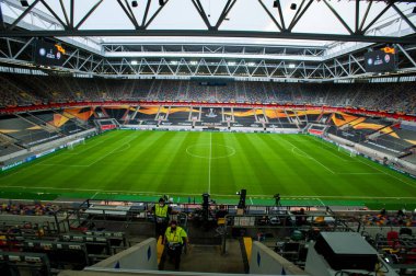 DÜKSELDORF, GERMANY - 17 AĞUSTOS 2020: Düsseldorf 'taki Esprit Arena spor kompleksi. 