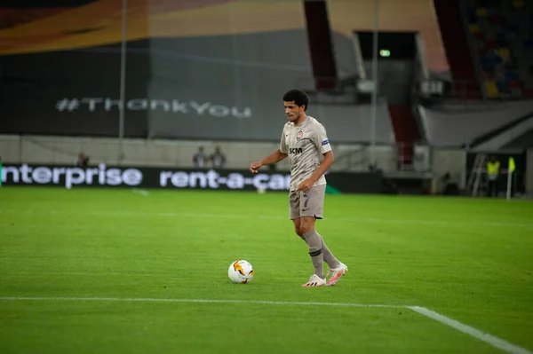 Dusseldorf Germany August 2020 Taison Action Football Match Uefa Europa — стокове фото