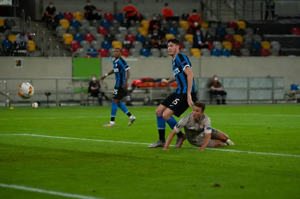 Dusseldorf Alemanha Agosto 2020 Junior Moraes Ação Durante Jogo Futebol — Fotografia de Stock