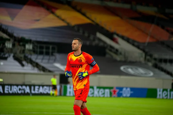 Dükseldorf Germany August 2020 Uefa Avrupa Ligi Shakhtar Düsseldorf Taki — Stok fotoğraf