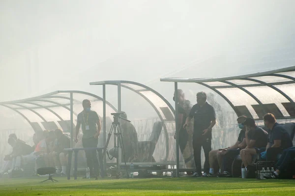 Kyiv Ucrânia Agosto 2020 Mircea Lucescu Treinador Dynamo Kyiv — Fotografia de Stock