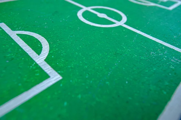 Conceito Bola Fundo Campo Futebol Verde Padrão Desportivo Bonito — Fotografia de Stock