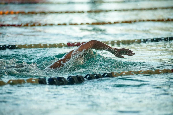 Foto Von Wasserspritzern Schwimmbad Wasser Plätschert — Stockfoto