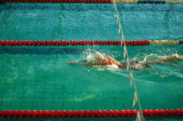 Foto Von Wasserspritzern Schwimmbad Wasser Plätschert — Stockfoto