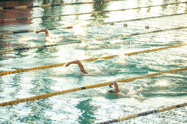 Foto Von Wasserspritzern Schwimmbad Wasser Plätschert — Stockfoto