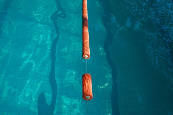 Das Sportschwimmbecken Geteilte Schwimmbahnen Für Schwimmer — Stockfoto