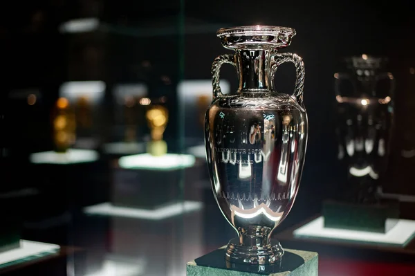 Dortmund Germany August 2020 Euro Cup German Football Museum Trophy — Stock Photo, Image