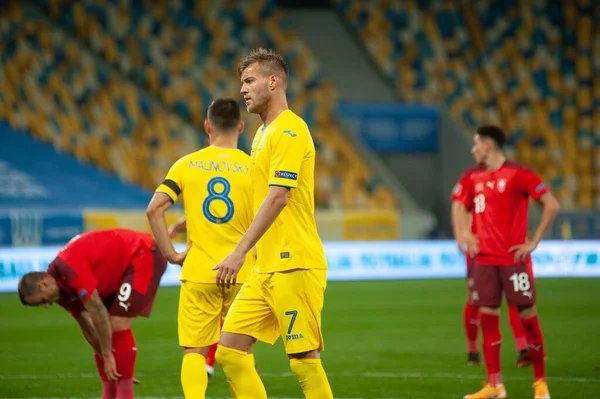 Lviv Ukraine September 2020 Andriy Yarmolenko Football Match Uefa League — Stock Photo, Image