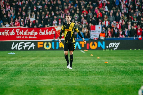 捷克共和国布拉格 2019年11月27日 欧洲足球锦标赛冠军迭戈 戈丁对阵国际米兰 — 图库照片