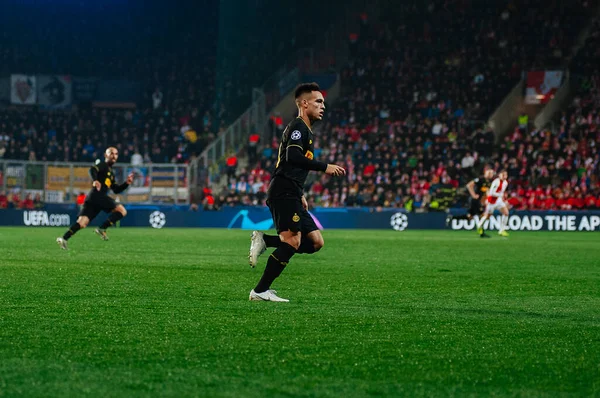 Praag Tsjechië November 2019 Lautaro Martinez Tijdens Wedstrijd Uefa Champions — Stockfoto