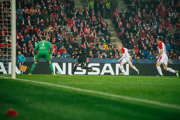 Praag Tsjechië November 2019 Romelo Lukaku Tijdens Wedstrijd Uefa Champions — Stockfoto