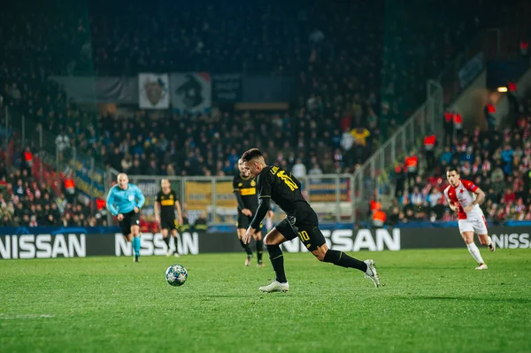 Praag Tsjechië November 2019 Lautaro Martinez Tijdens Wedstrijd Uefa Champions — Stockfoto