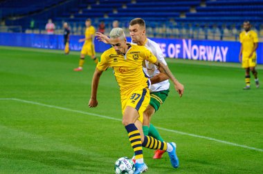 Kharkiv, Ukrayna - 05 Eylül 2020: Derek Ukrayna Metalisti Profesyonel Futbol Ligi 'nin 1925 - Niva Ternopil