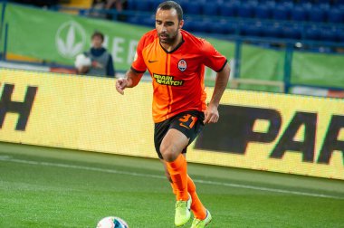 Kharkiv, Ukrayna - 27 Eylül 2019: UPL Shakhtar Vorskla maçında