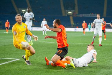 Kharkiv, Ukrayna - 27 Eylül 2019: UPL Shakhtar Vorskla maçında