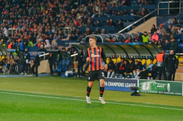 Kharkiv Ukraine Oktober 2018 Nikolay Matvienko Tijdens Uefa Champions League — Stockfoto