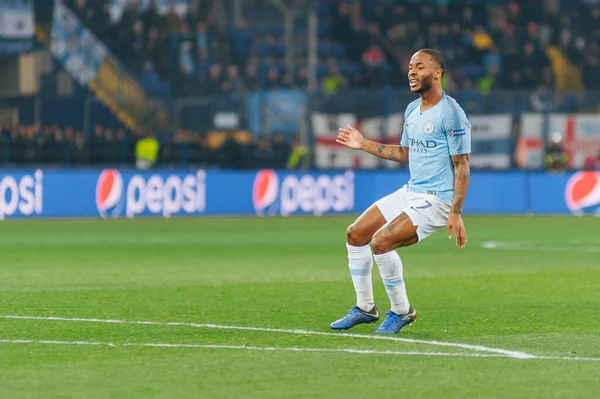 Kharkiv Ucrania Octubre 2018 Retrato Emocional Raheem Sterling Partido Uefa — Foto de Stock