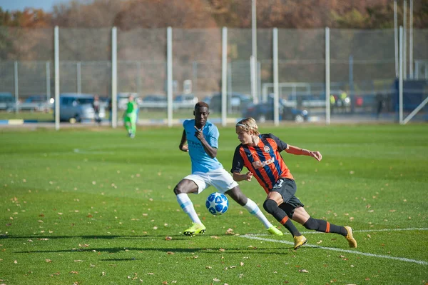 Kharkiv Oekraïne Oktober 2018 Mykhaylo Mudryk Wedstrijd Uefa Champions League — Stockfoto