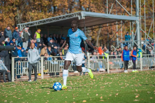 Kharkiv Ucrania Octubre 2018 Alpha Dionkou Durante Partido Liga Campeones — Foto de Stock