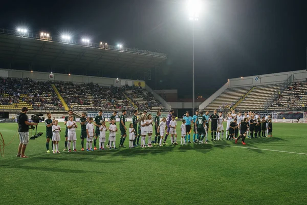 Zaporizhia Ukraine Août 2019 Vue Générale Stade Slavutych Arena Uefa — Photo