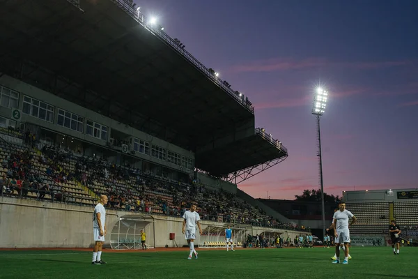 Zaporizhia Ukraine Août 2019 Vue Générale Stade Slavutych Arena Uefa — Photo