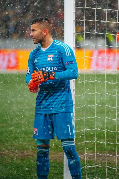 Kiev Ukraine Грудня 2018 Anthony Lopes Celebrate Uefa Champions League — стокове фото