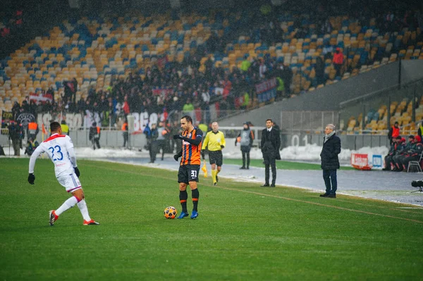 Kiev Ucrânia Dezembro 2018 Ismaily Defensora Shakhtar Durante Jogo Liga — Fotografia de Stock