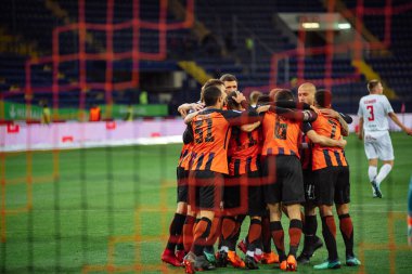 Kharkiv, Ukrayna - 13 Mayıs 2018: Shakhtar Donetsk Ukrayna Premier Ligi maçında Shakhtar Donetsk - Veres at Metallist Stadyumu