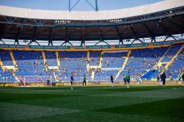 Kharkiv, Ukrayna - 4 Nisan 2019 Ukrayna Kupası Shakhtar Donetsk - Dinamo Kyiv Metalist stadyumunda