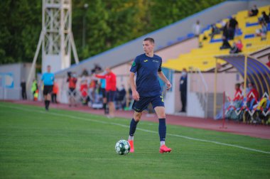 Kharkiv, Ukrayna 11 Eylül 2020: Profesyonel Ukrayna Ligi FC Metal-Real Farma maçı