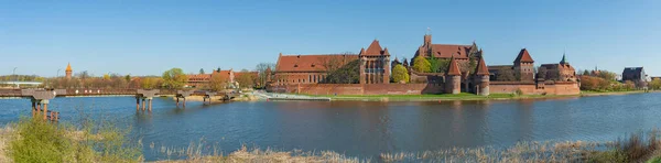 Malbork Lengyelország 2019 Április Malborki Teuton Rend Kastélya Században Épült — Stock Fotó