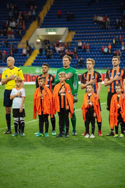 Kharkiv, Ukrayna - 13 Mayıs 2018: Shakhtar Donetsk Ukrayna Premier Ligi maçında Shakhtar Donetsk - Veres at Metallist Stadyumu