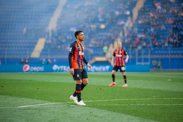 Kharkiv Oekraïne April 2019 Taison Middenvelder Van Shakhtar Donetsk Tijdens — Stockfoto