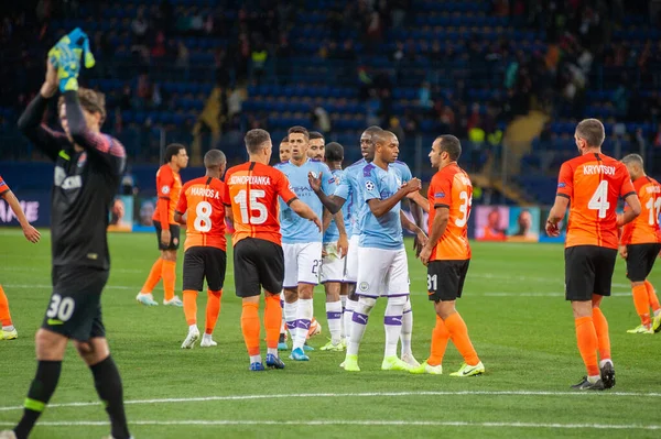 Charków Ukraina Września 2019 Bernardo Silva Piłkarz Manchesteru City Podczas — Zdjęcie stockowe