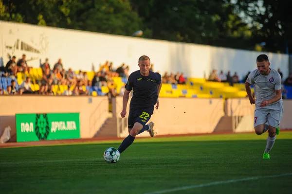 ハリコフ ウクライナ9月11 2020 ウクライナFcメタル対リアルファーマのプロリーグのサッカー試合 — ストック写真