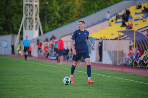 Kharkiv, Ukrayna 11 Eylül 2020: Profesyonel Ukrayna Ligi FC Metal-Real Farma maçı