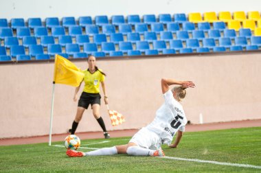 KHARKIV, UKRAINE - 30 Eylül 2020: Ukrayna Kadınlar Kupası 2020 Zhitlobud-2 - Voshod