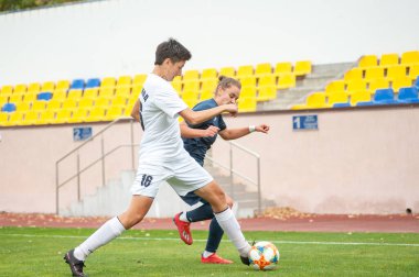 KHARKIV, UKRAINE - 30 Eylül 2020: Ukrayna Kadınlar Kupası 2020 Zhitlobud-2 - Voshod