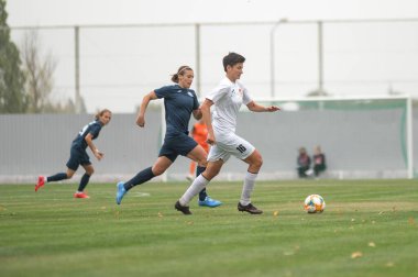 KHARKIV, UKRAINE - 30 Eylül 2020: Ukrayna Kadınlar Kupası 2020 Zhitlobud-2 - Voshod