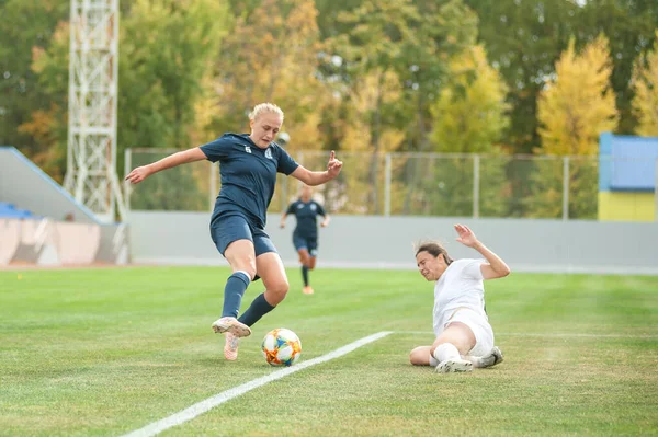 Kharkiv Ucraina Settembre 2020 Ultima Partita Calcio Dell Ucraina Women — Foto Stock