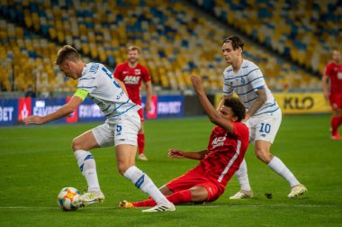 KYIV, UKRAINE - 15 Eylül 2020: UEFA Şampiyonlar Ligi 2020 Dinamo Kyiv AZ Alkmaar 'a karşı
